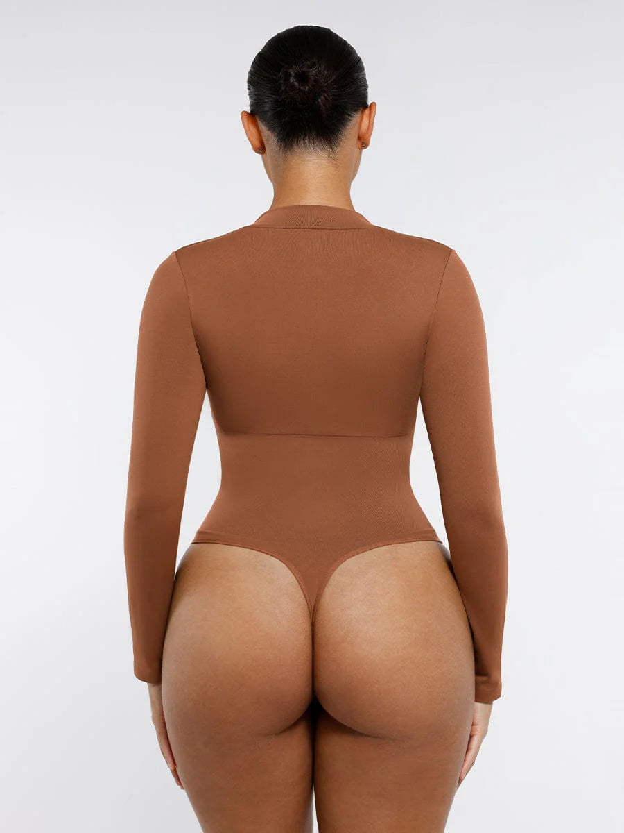 Sculpt & Zip Seamless Long Sleeve Bodysuit