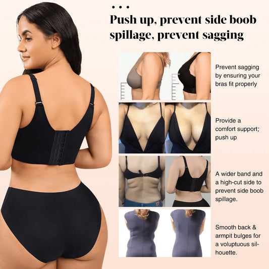 Sculpt & Lift Full Coverage Bra – Push-Up, Smooth, Support