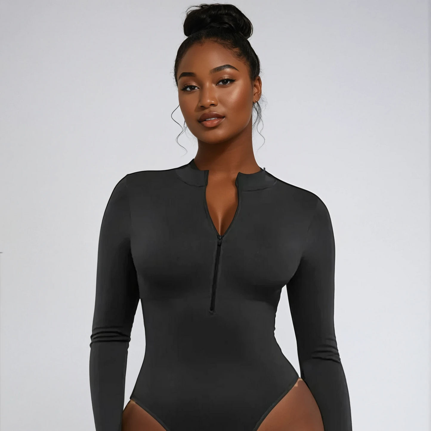 Sculpt & Zip Seamless Long Sleeve Bodysuit